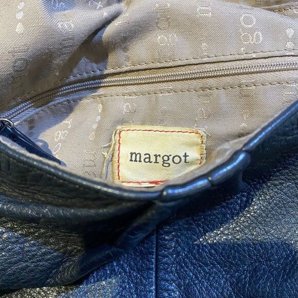 Margot NYhe Adelle Foldover Handbag in Soft Leather Black Boho - Picture 5 of 10